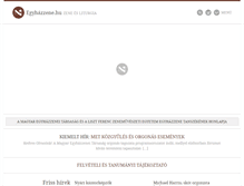 Tablet Screenshot of egyhazzene.hu